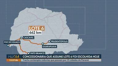 Concessionária que assume Lote 6 do pedágio é escolhida - Trecho contempla rodovias que passam por 25 cidades do Paraná