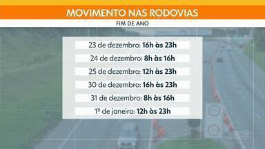 Movimento nas rodovias paranaenses deve dobrar - Confira quais são os dias e horários com movimento mais intenso e também os trechos que passam por obras hoje.