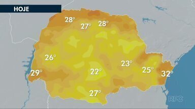 Sexta-feira deve ser de calor na maior parte do Paraná - Temperaturas máximas atingem os 32° no litoral.