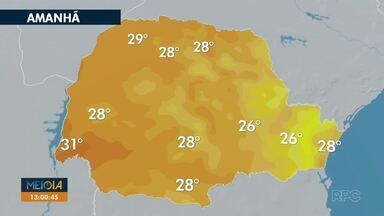 Previsão do tempo conta como deve ficar o tempo no Paraná neste fim de semana - Sábado reúne máximas de 26° a 31°.