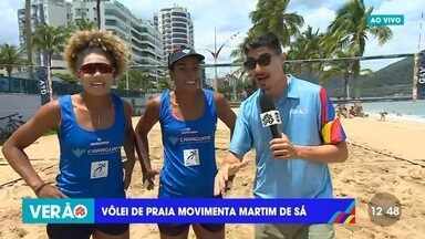 Vôlei de praia movimenta Martim de Sá - Veja o vídeo exibido no Link Vanguarda.