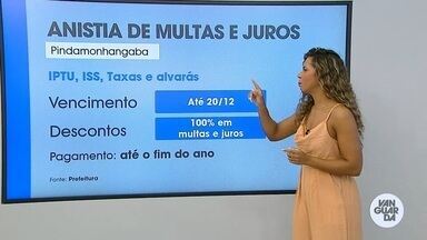 Prefeitura de Pindamonhangaba alerta para prazo final do programa de anistia - Veja o vídeo exibido no Link Vanguarda.