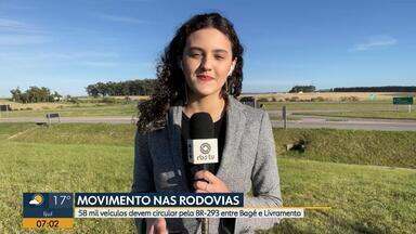 BR-293 no RS deve ter grande movimento no Natal - Expectativa é de que 58 mil veículos circulem pela estrada n região da campanha do estado.