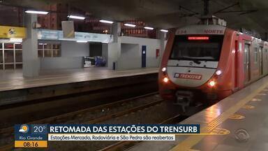 Jocimar Farina comenta retomada de estações em Porto Alegre - Estações Mercado, Rodoviária e São Pedro foram reabertas nesta terça-feira (24).