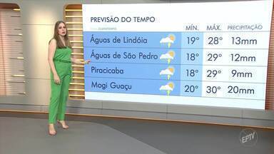 Feriado é de temperaturas altas e chances de chuva nas regiões de Campinas e Piracicaba - Veja como fica a previsão do tempo para o Natal.