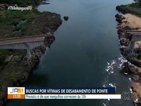 Buscas submersas pelas vítimas no desabamento da ponte devem ser retomadas - Buscas submersas pelas vítimas no desabamento da ponte devem ser retomadas