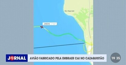 Avião cai no Cazaquistão - Confira a matéria do Jornal Vanguarda