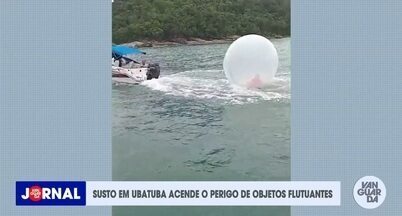 Susto em Ubatuba acende o perigo de objetos flutuantes - Confira a matéria do Jornal Vanguarda