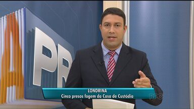 Presos fogem da Casa de Custória de Londrina - Foi a segunda fuga em menos de dois dias