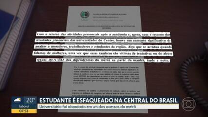 Universitário é esfaqueado em acesso à Central do Brasil