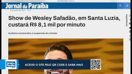 Show de Wesley Safadão em Santa Luzia custará R$ 8,1 mil por minuto