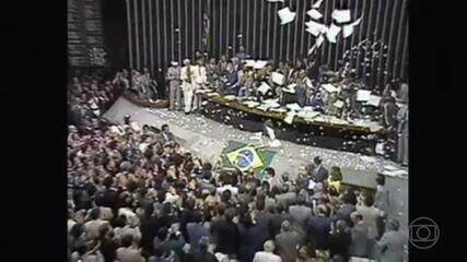 ‘Brasil em Constituição’: Assembleia Nacional Constituinte foi um dos momentos mais vibrantes da história do país. Jornal Nacional, 05/09/2022