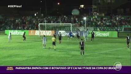 Parnahyba fica no empate sem gols e é desclassificado da Copa do Brasil