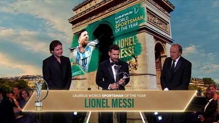 Lionel Messi vence o prêmio Laureus de melhor atleta homem do ano