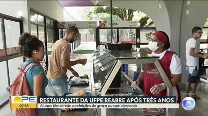 Restaurante Universitário da UFPE, campus Recife, reabre depois de três anos fechado