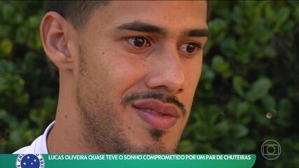 Lucas Oliveira quase teve o sonho comprometido por um par de chuteiras