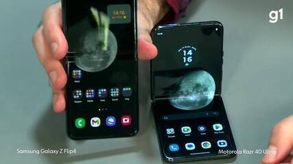 Duelo de celulares dobráveis: Moto Razr 40 Ultra x Galaxy Z Flip4