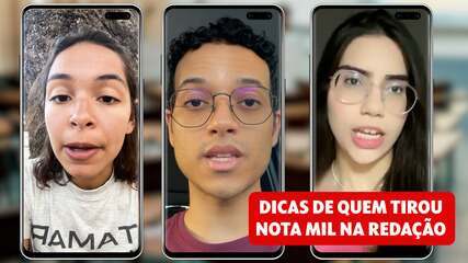 Veja dicas de alunos que tiraram nota mil na redação do Enem 2022