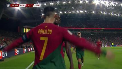 Portugal 3 x 2 Eslováquia - Melhores momentos - Eliminatórias da Eurocopa 2024