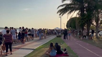 população faz fila em Belém para ver fenômeno