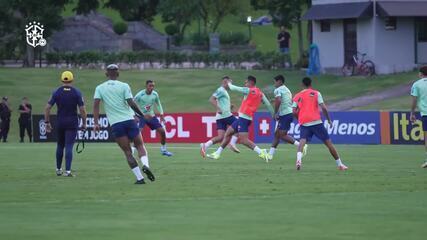 Seleção Pré-Olímpica tem dia de treinamento intenso na Granja Comary