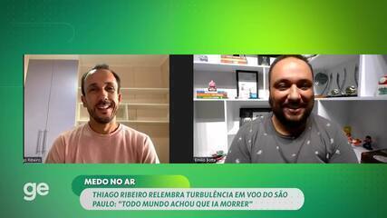 Thiago Ribeiro relembra turbulência em voo do São Paulo: "Todo mundo achou que ia morrer"