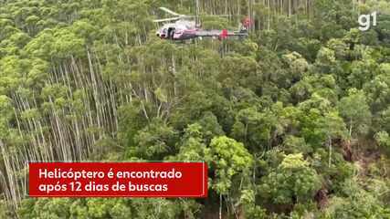 Helicóptero desaparecido por 12 dias é encontrado; 4 ocupantes não sobreviveram