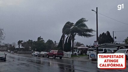 Forte tempestade atinge grande parte da Califórnia