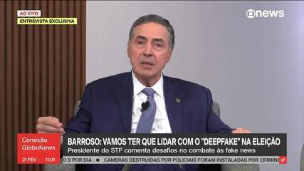 'Nós vamos lidar com o deep fake nas eleições', diz Barroso