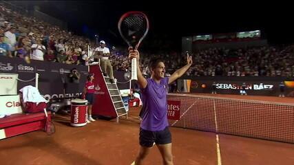 É campeão! Báez fecha 2º set em 6-2 e conquista Rio Open 2024