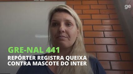 Repórter registra queixa contra mascote do Inter por importunação sexual no Gre-Nal