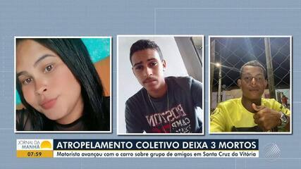 Três morrem após atropelamento no sul da Bahia