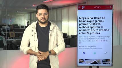 Mega-Sena: Bolão de Goiânia que ganhou prêmio de R$ 206 milhões apostou 10 números