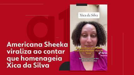 Americana de nome 'Sheeka' viraliza ao contar que homenageia Xica da Silva