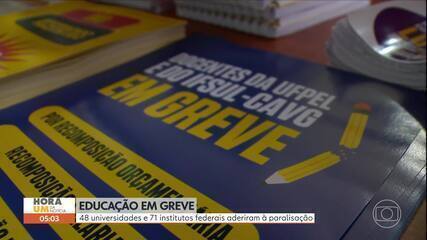 Educação em greve: 48 universidades e 71 institutos federais aderiram à paralisação