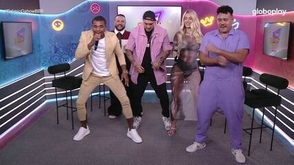 Prêmio gshow BBB 24: Davi, MC Binn e Lucas Henrique dançam a música 'Calma, Calabreso'