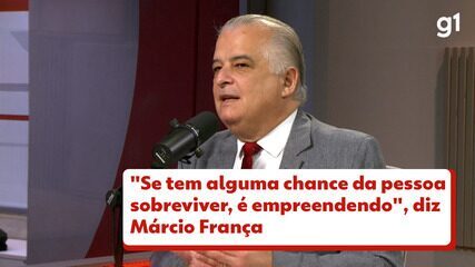 Márcio França, ao g1: 'Se tem uma porta de saída para o Bolsa Família, é empreender'