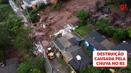 Veja as imagens da destruição da chuva nos últimos dias no Rio Grande do Sul