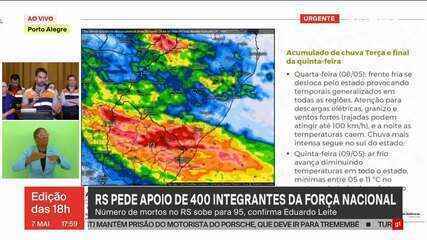 Eduardo Leite alerta para chuvas fortes a partir de sexta-feira (10) no RIo Grande do Sul