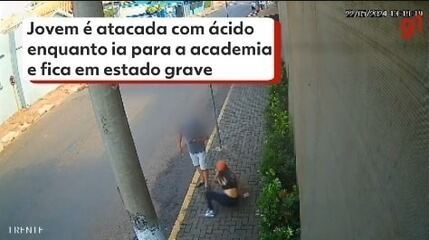 Jovem é atacada com ácido enquanto ia para a academia e fica em estado grave