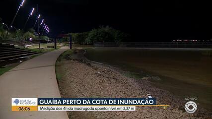 Guaíba segue perto de cota de inundação