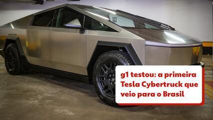 g1 testou: a primeira Tesla Cybertruck que veio para o Brasil