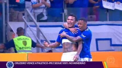 Cruzeiro vence o Athletico-PR e segue 100% no Mineirão pelo Brasileirão