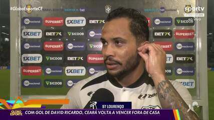 Veja um dos gols de David Ricardo pelo Ceará nesta temporada