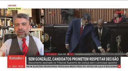 Maduro tenta dar verniz legal a resultado das eleições com assinatura de documento na Suprema Corte, diz Ariel Palácios