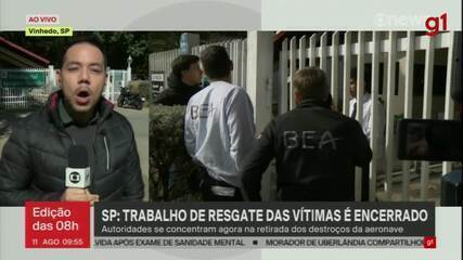 Autoridades francesas chegam ao local do acidente em Vinhedo