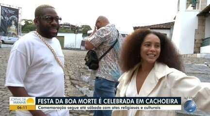 Taís Araújo e Lázaro Ramos participam de celebrações da Boa Morte na Bahia