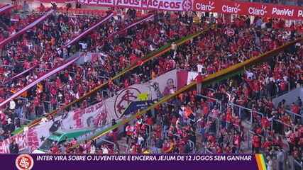 Inter vira sobre o Juventude em jogo adiado e volta a vencer após 12 jogos