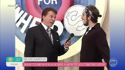 Marcos Mion fala sobre a morte de Silvio Santos