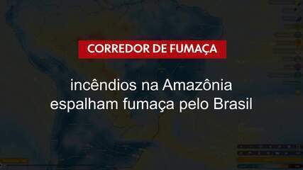 Corredor de fumaça: incêndios na Amazônia espalham fumaça pelo Brasil